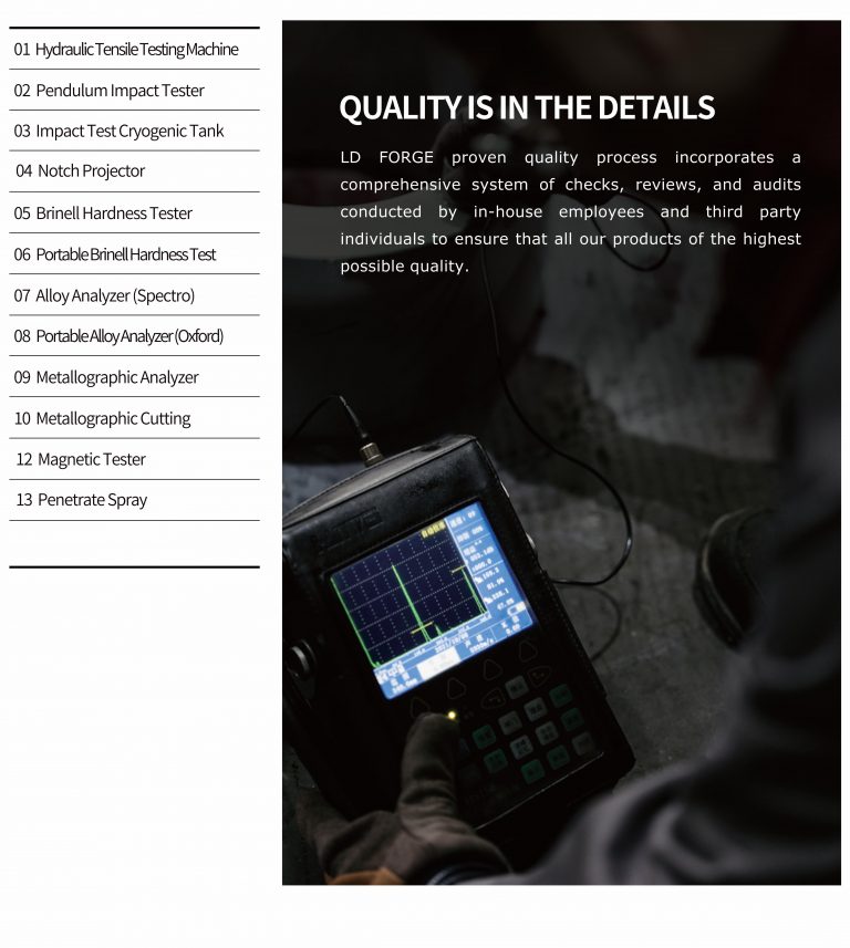 QUALITY CONTROL – LD FORGE